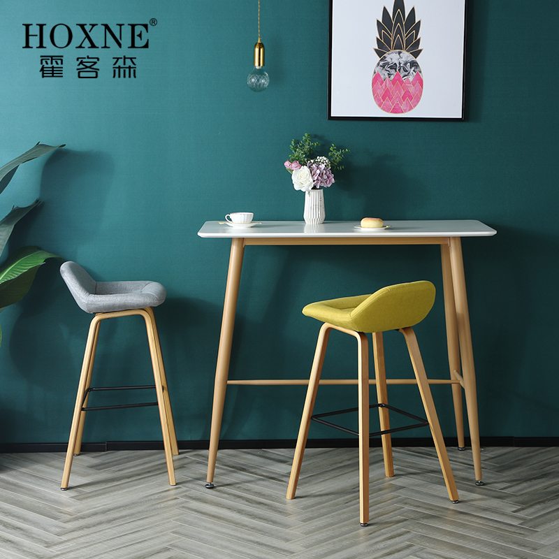 Hogguest Nordics Nordic bar Table Bar Table Home Balcony High Foot Table Milk Tea Shop Table Chairs Bar Table High Bar Table