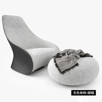 Серый одиночный стул+педаль