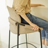 Hokeson Bar Стул Light Luxury Home Nordic Bar Stool Bar Стул современный простой креативный Backrest Bar Stool