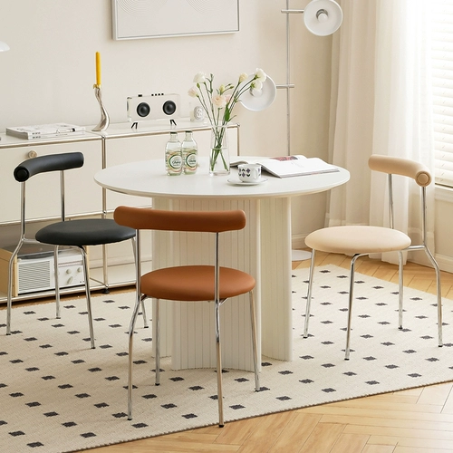 Hokeson Nordic Light Light Luxury Dining Cleam Дизайнер Home Middle Cafe Back Стул Современный простая спальня кресло