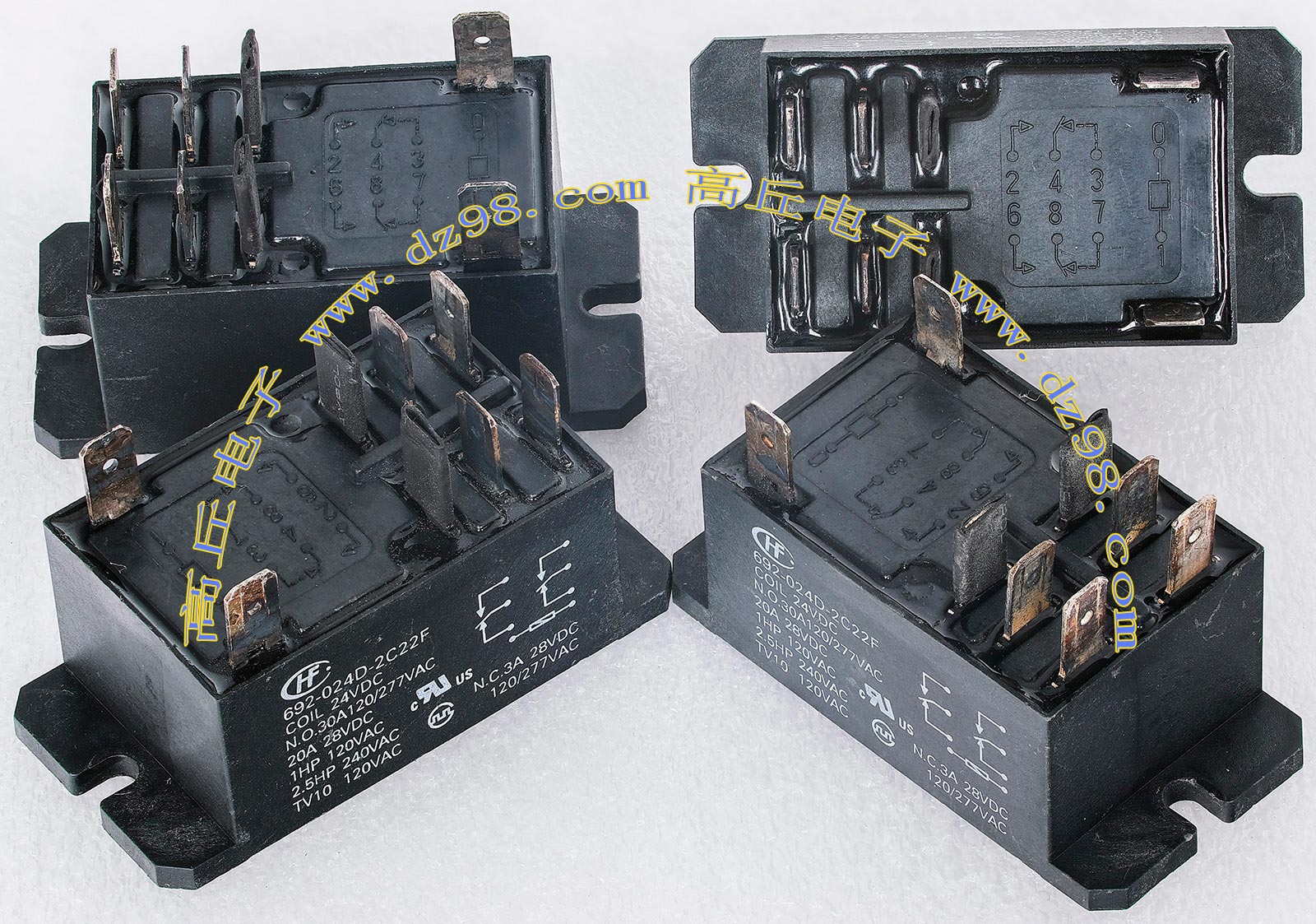 692-024D-2C22F 24V Coil 20A-30A 120-277V Relay Contactor Disassembly