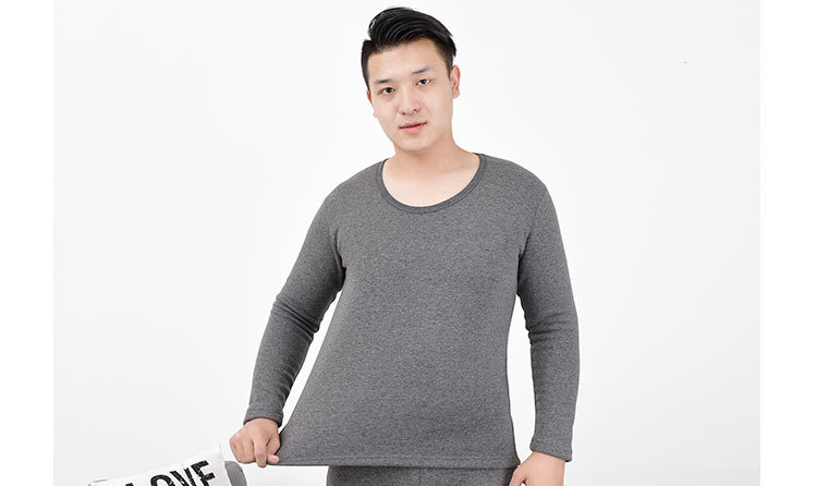 Mùa đông đặc biệt cộng với phân bón XL cộng với nhung dày đồ lót nam chất béo 佬 mặc áo cánh đơn lẻ quần áo mùa thu ao giu nhiet lot long