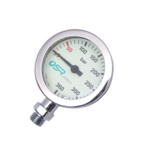 Diving breathing regulator pressure gauge SPG metal single meter without movement and luminous air pressure gauge