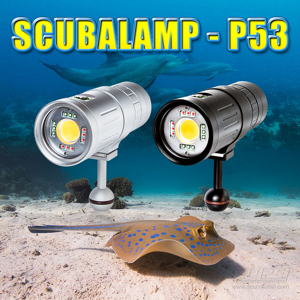 Scubalamp Professional Diving Phototonic Light Lamp Flash Multifunction Diving Smart Light P53