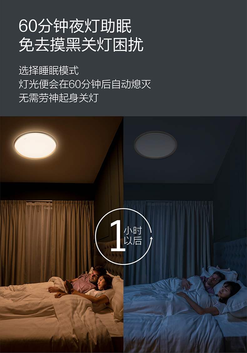 PHILIPS 飞利浦 悦茹 圆形LED吸顶灯 24W 三色可调 天猫优惠券折后￥299包邮（￥499-200）方形108W遥控款券后￥699