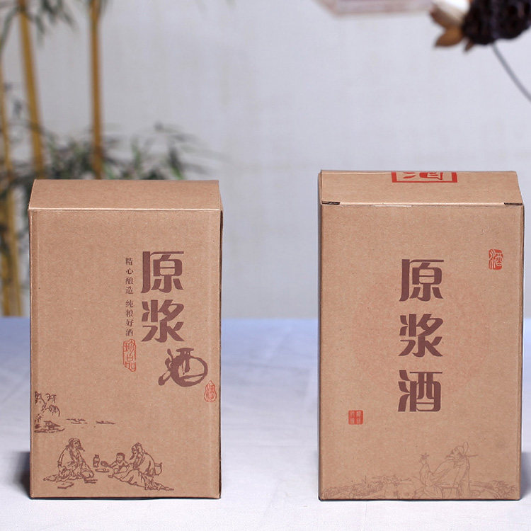 Ceramic wine bottle accessories One pound universal 1 bottle of kraft paper inner box packaging gift gift box wine box