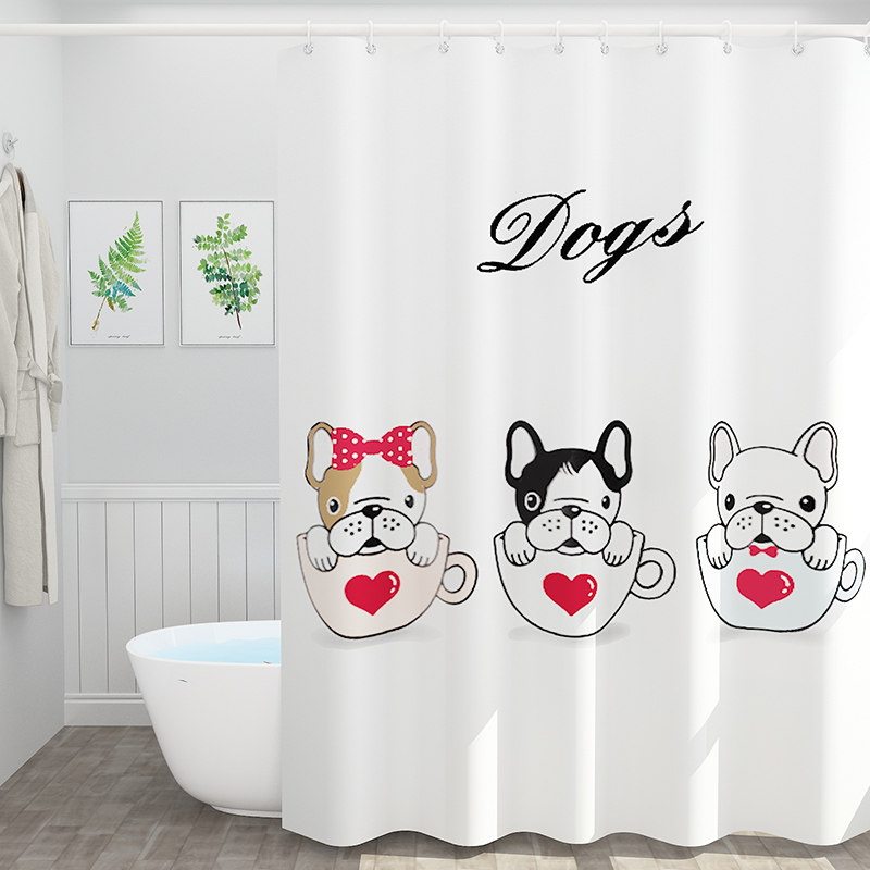 Bathroom Bath Shower Curtain dressing room thickened Pendant Waterproof Blinds Shower Room Light Lavish Partition Toilet Shade Curtain