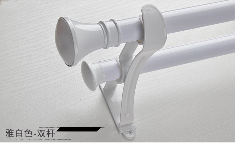 [Jade] thơ 28mm mờ màn đen que Rome thanh một mình đôi bức màn cực trượt theo dõi màn - Phụ kiện rèm cửa khung rèm spa