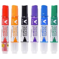 Japans PILOT whiteboard pen V straight liquid type WBMAVBM large capacity water-based ink quick-drying color erasable easy-erasable thick marker pen meeting training office special pen