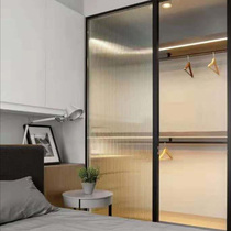 New soft bag wardrobe sliding door moving door modern simple European wall cabinet cloakroom door customization