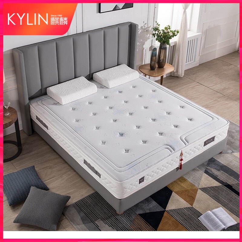 Unicorn bed mat Simmons 1 8m latex independent bag spring jute brown natural anti-static double bed mat Qunxing