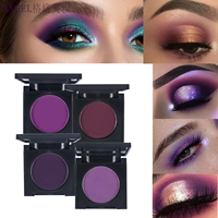 Phấn mắt đơn sắc mờ Sauce tím Magenta Giai đoạn biểu diễn Cos Makeup Matte Makeup Eyeshadow Palette bảng màu mắt tutu