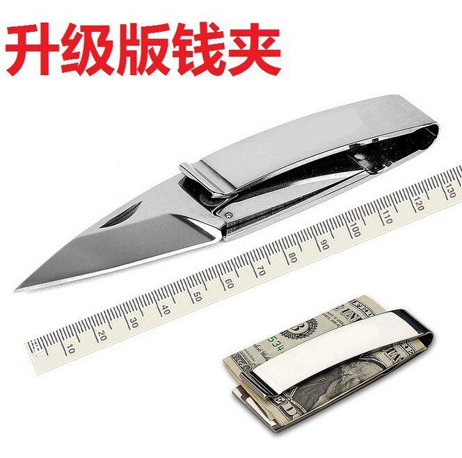 Money Clip Knife Outdoor Multifunction Folding Stainless Steel Cutter Carry-on Clip Small Knife EDC Tool