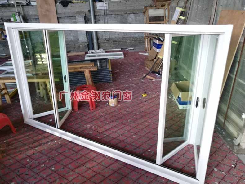 Aluminum alloy folding window left and right push-pull folding window pair folding window triple folding window