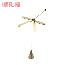 Poetry Dragonfly balance veneer creative crafts ornaments study solid wood essential oil without fire aroma decompression gifts