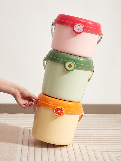 儿童卡通玩具收纳箱宝宝婴儿积木收纳桶家用手提零食储物箱整理箱