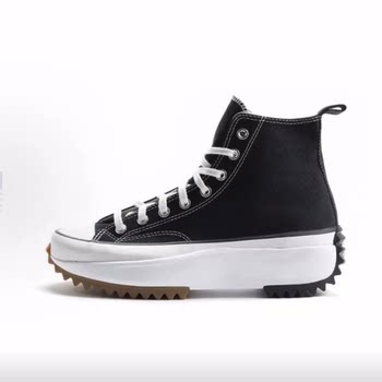 Converse run star hike increased platform high-top canvas shoes for men and women