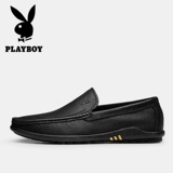 Playboy, летний повседневный пиджак классического кроя из черной кожи, туфли, нескользящая подошва, коллекция 2020 года, легко надевать