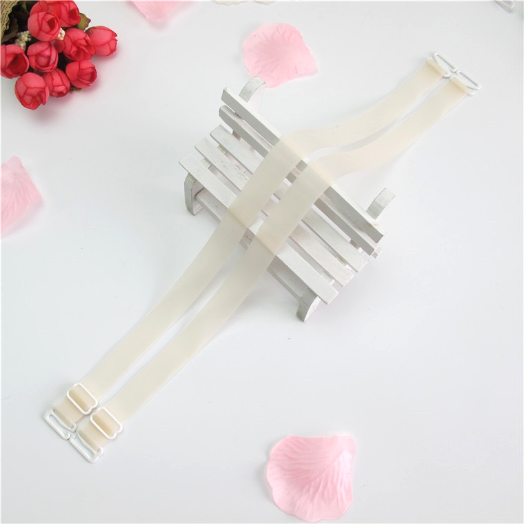 Silicone Candy Màu trong suốt Dây đeo vai chống trượt Bra Đồ lót Wild Dress Tube Top Cổ áo dây đeo vai dây áo lót hở lưng gợi cảm