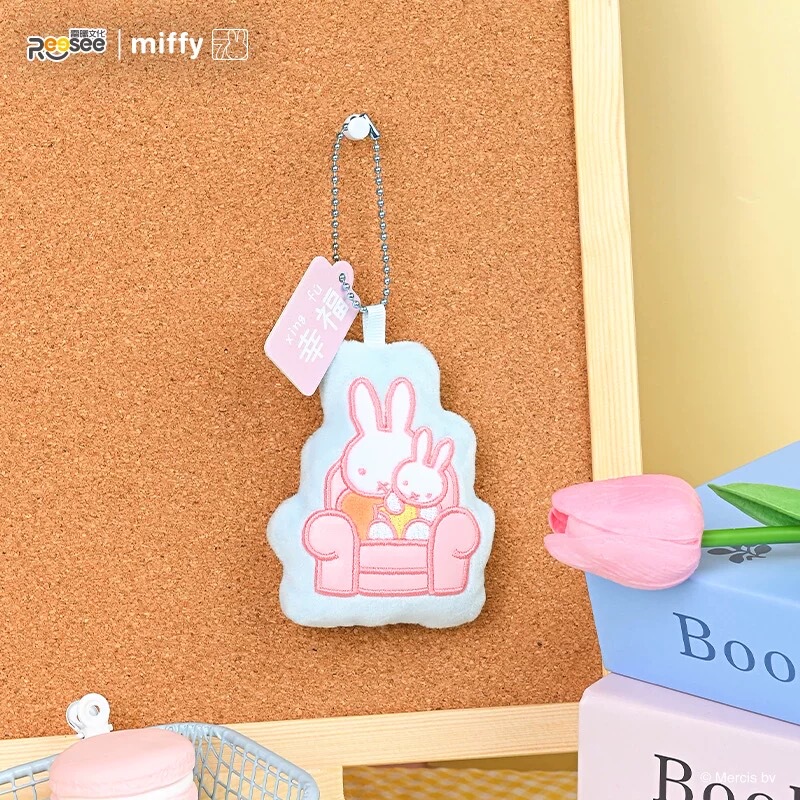 Miffy Rabbit Merchandise Magnetic 3D Creative Fridge Magnets Cute Plush Keychains Doll Blind Bag Blind Box