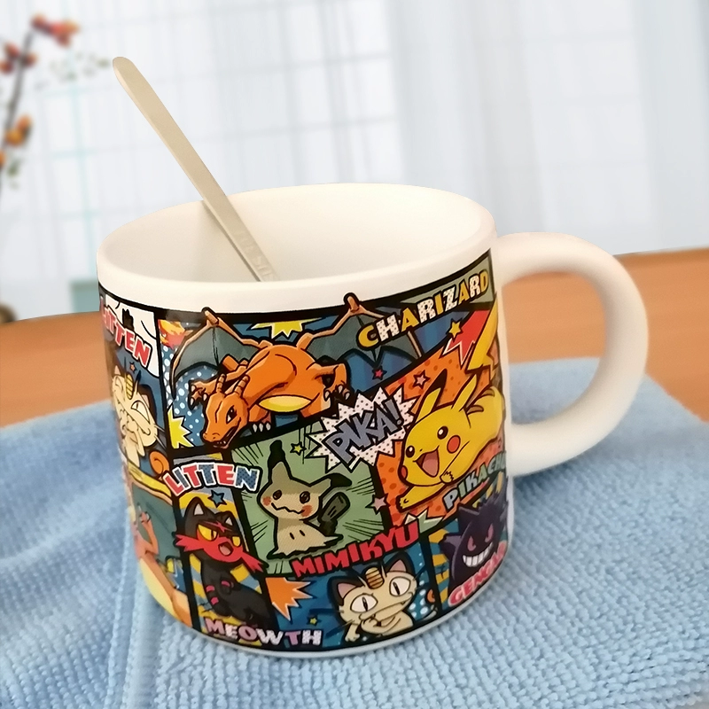 Thám tử chính hãng Pikachu Ngoại vi Mug Cup Cup Cốc nước bằng gốm Xương Trung Quốc Cup Sinh viên Quà tặng sáng tạo - Carton / Hoạt hình liên quan