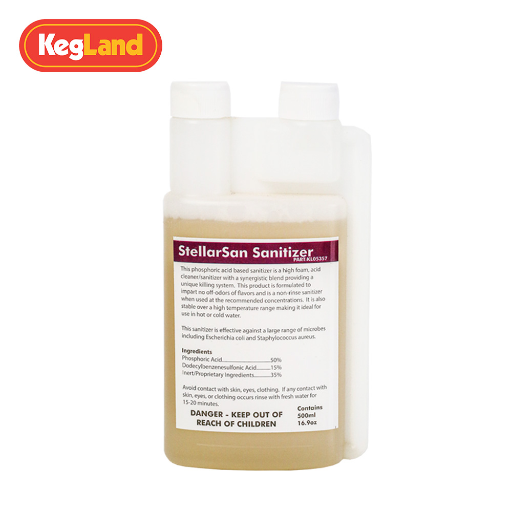 Craft brewing SS no-cleaning disinfectant outlet home brewing container pipeline disinfection artifact KL05357 KegLand