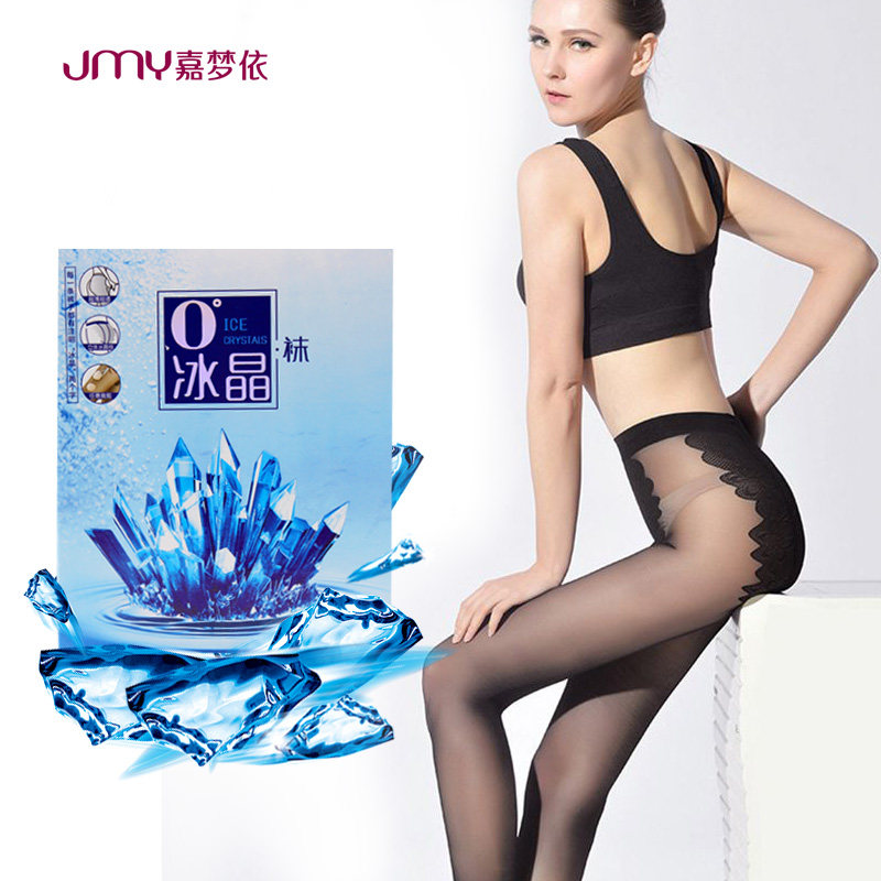 JiaMengyi Ice Crystal Socks Spring and Summer Super Thin Woman Glass Stockings Without Fittings