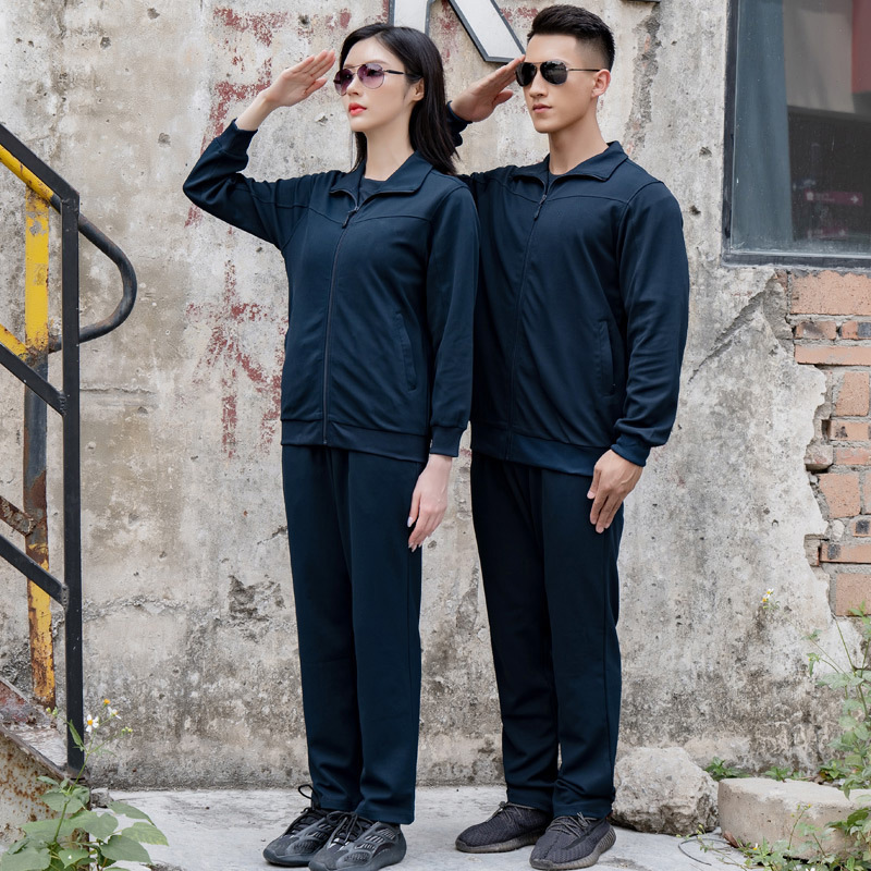 Authentic Wuhan Junxu Long-Sleeved Fitness Clothing Wholesale Autumn and Winter New Style Quick-Drying Breathable Outdoor Sports Suit for Men and Women