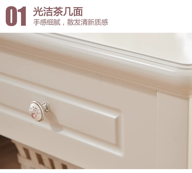 Nội thất Farissa B7 Bàn cà phê phong cách mục vụ Hàn Quốc Bàn cà phê vuông đơn giản thời trang - Bàn trà bàn uống nước giá rẻ