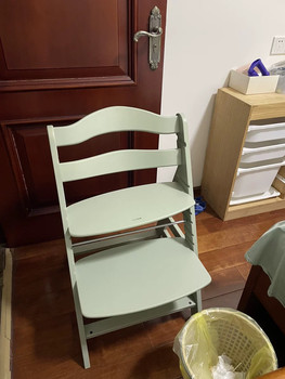 Beech baby dining chair, children's dining table and learning chair, wooden high chair, learning chair, growing chair