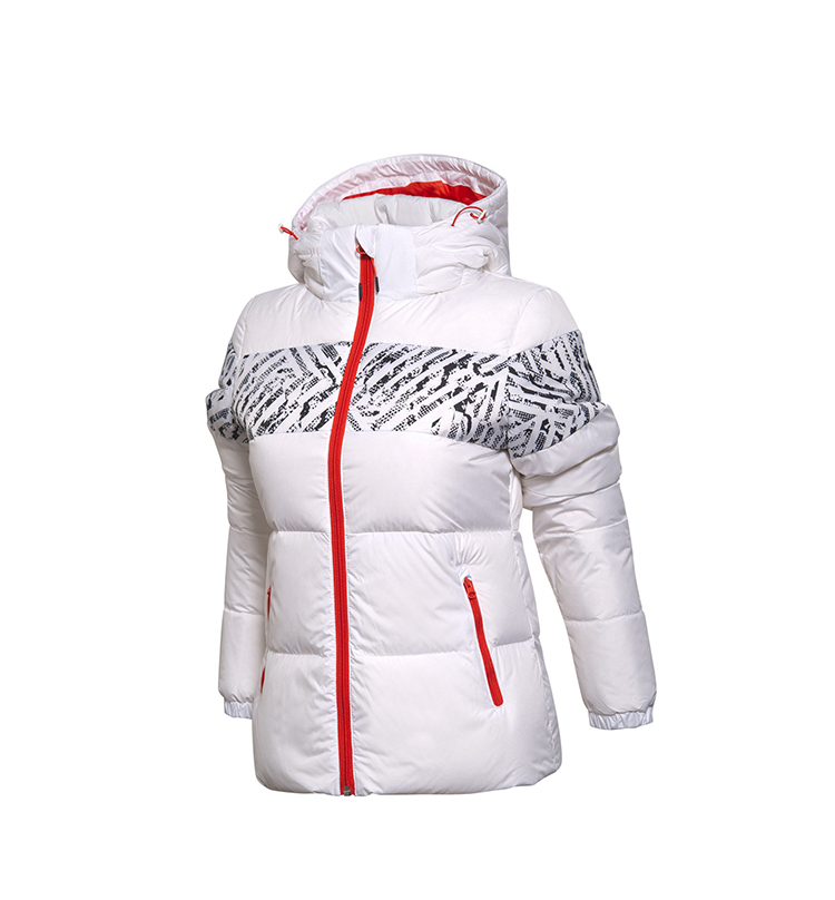 Li Ning xuống áo khoác nữ ngắn phần mùa đông mỏng đích thực - Thể thao xuống áo khoác —