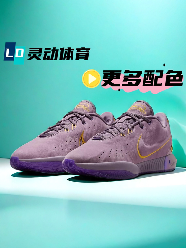Lingdong Sports Nike James Lbj21 Purple Men's Low-Top Practical Basketball Shoes Fv2346-500