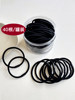 Black High-Elastic Hair Rope for Women 2025 New Classy Scalp Band Hair Tie Adult Durable Leather Set Headband Headwear