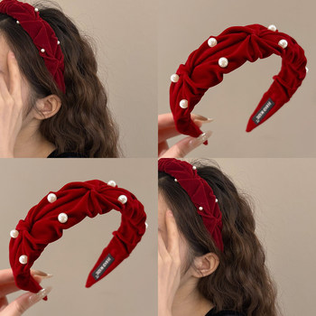 Autumn and Winter Retro Pearl Headband for Women 2025 New Style Headband with High Crown, Makes Face Look Smaller, High-End Hairpin Hair Accessory