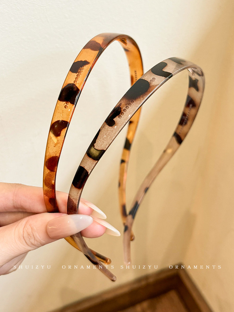 Acetate Headband for Women, 2024 New Style, Summer High-End Feel, Non-Piercing Ear, Versatile Hair Accessory for Going Out