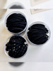 Black High-Elastic Hair Rope for Women 2025 New Classy Scalp Band Hair Tie Adult Durable Leather Set Headband Headwear