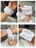 Wristband for Washing Face, Anti-Wet Magic Hand Towel, Anti-Splash Water Washing Cuff, Sweat-Absorbing and Sweat-Wiping, Plush Headband for Girls