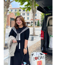 Muzi ideal autumn big size skirt children fat mm long knitted thin toothpick dress 200kg