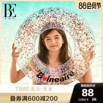 BE Fan Dean childlike ins wind childrens inflatable swimming ring sequin design thickened PVC waterproof and wear-resistant
