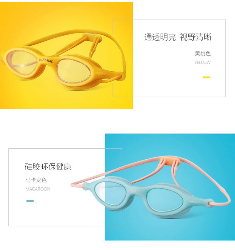 Kính bơi cho trẻ em Van Dean Kính râm chống nước và chống sương mù HD Thiết bị kính bơi nam và nữ - Goggles kính bơi tốt