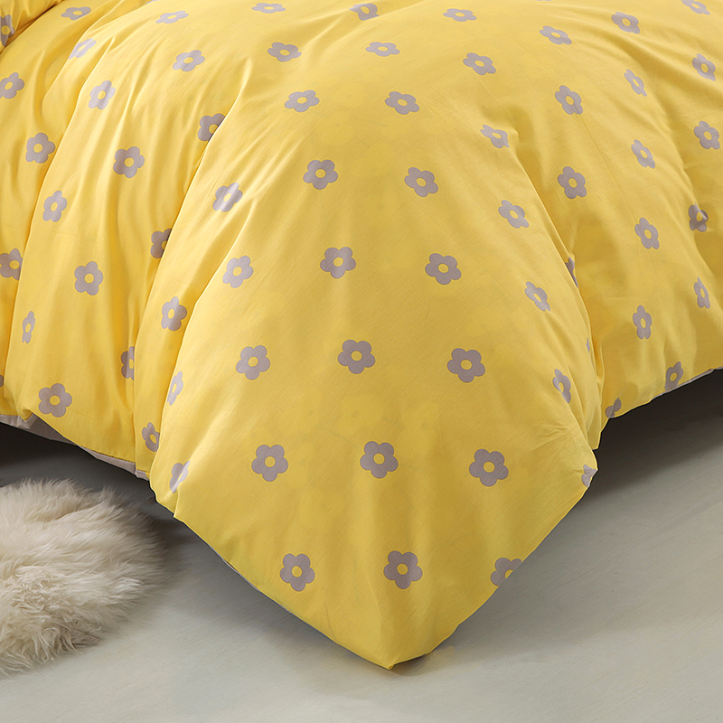 Một gia đình bốn bông Khăn gối twill bông bông tùy chỉnh ba mảnh 1.5 / 1.8m Bộ đồ giường - Bộ đồ giường bốn mảnh gối mền 2 trong 1