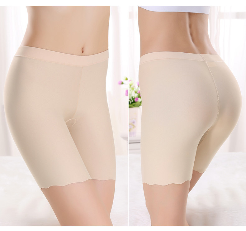 Womens Summer Basic Long Briefs Long Leg Knickers Seamless ice silk