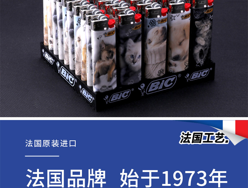 Pháp Bick bic ròng rọc J3J5J6 với cây sậy 10 gậy dùng một lần an toàn chống nổ bánh xe - Bật lửa hộp quẹt khò