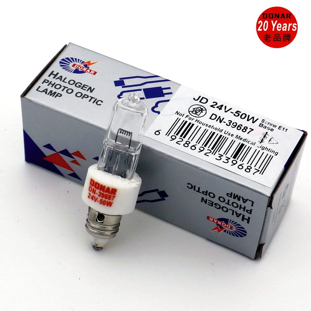 24V50W threaded thread thread E11 halogen lamp bead SD200 single hole cold light operating room without shadow bulb medical SH52