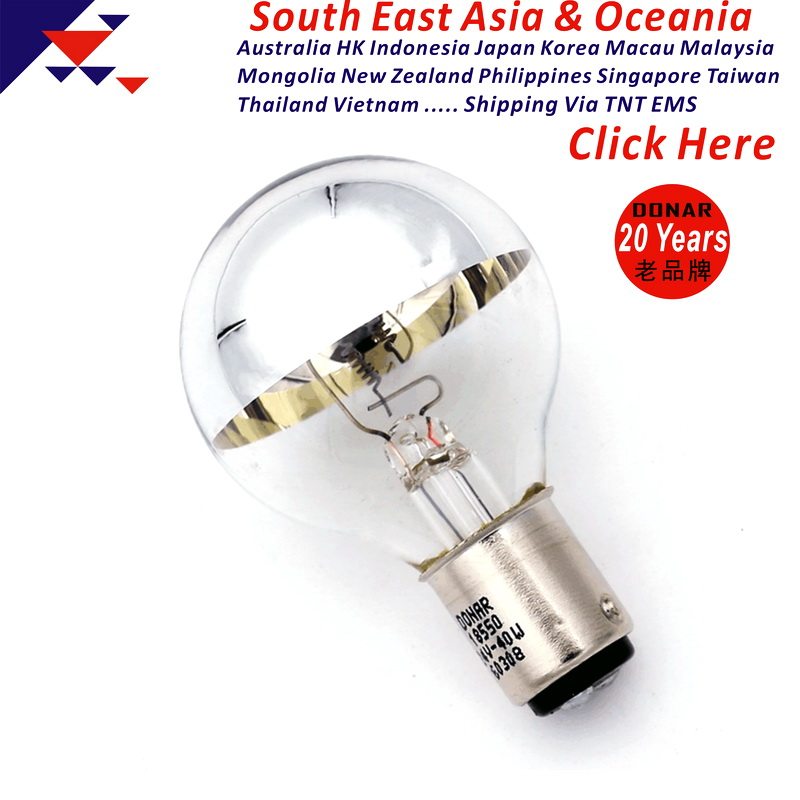 018550 24V40W double touch BA 15D incandescent lamp medical operating room silver plated