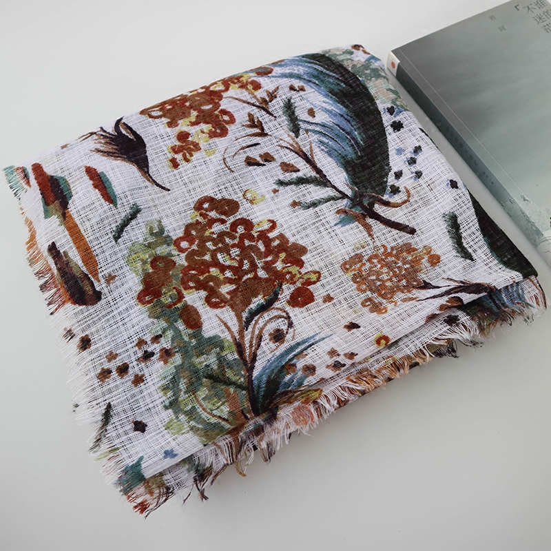 Clearance Feather Spring Autumn Cheongsam Shawl Comfort Scarf Women's Broken Memories All-match Warm Shawl Office Dual Use