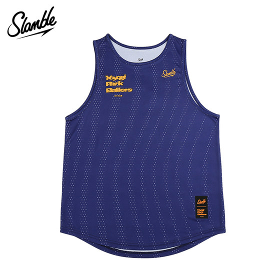SLAMBLE代代木联名篮球背心男无袖t恤球衣宽松透气速干排汗夏季