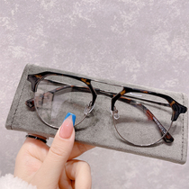 Large frame transparent Korean version of tide glasses frame female can be equipped with myopia round face thin face Net Red mens eye frame