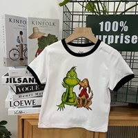 F21 Белый черный край зеленые волосы монстр