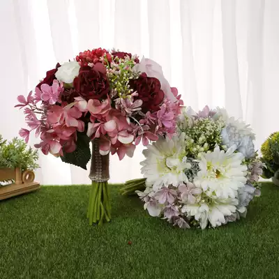 Korean wedding bouquet flower simulation flower bride groom flower ball wedding supplies Flower Forest wedding eternal bouquet